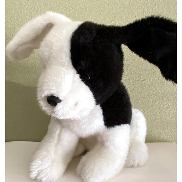 Creations by Dakin plush black/white dog stuffed toy terrier 2-tone face 14.5"x1 - Picture 6 of 8